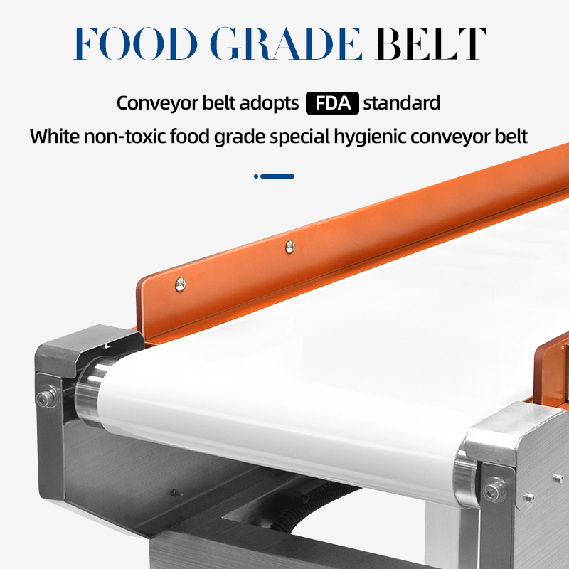 Detector de metais de correia transportadora de qualidade alimentar para indústria alimentícia