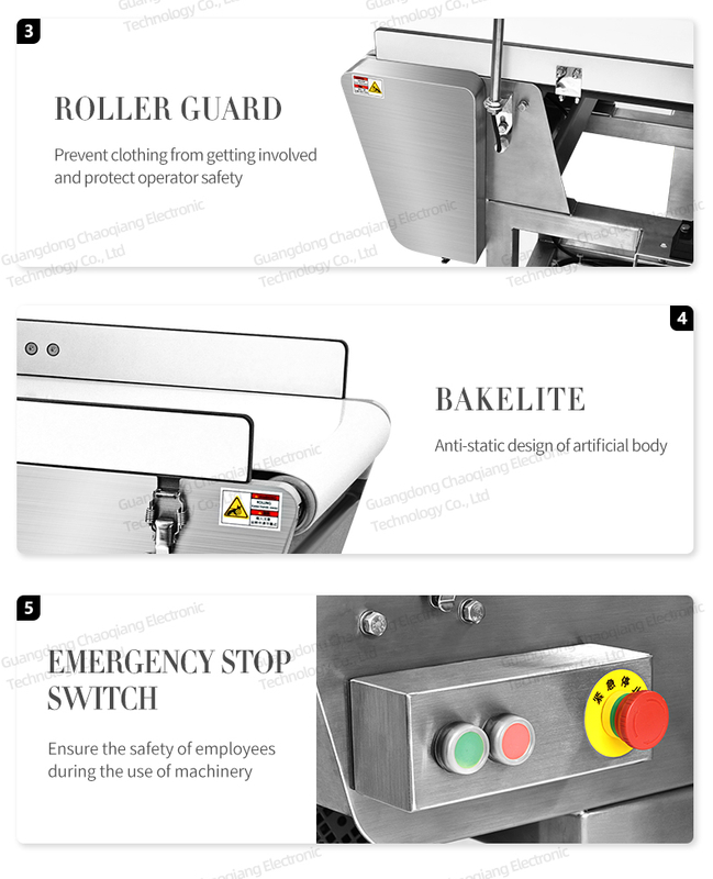 Detector de metal profissional para alimentos com configuração automática para frutas