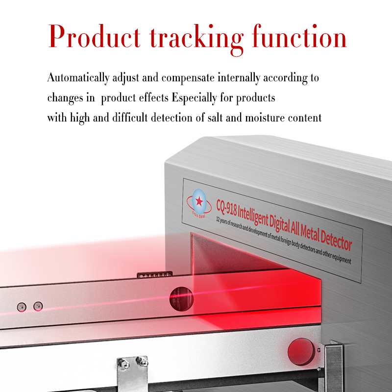 Detector de metal profissional para alimentos com configuração automática para frutas