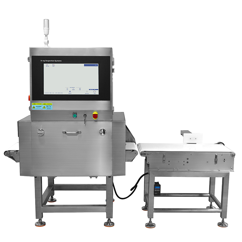 X Sistema de inspeção de raios, sistemas industriais de raios, colocando alimentos na máquina de raios-X, máquina de inspeção de raio x